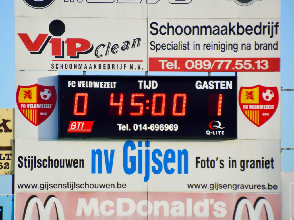 LED-scorebord FC Veldwezelt