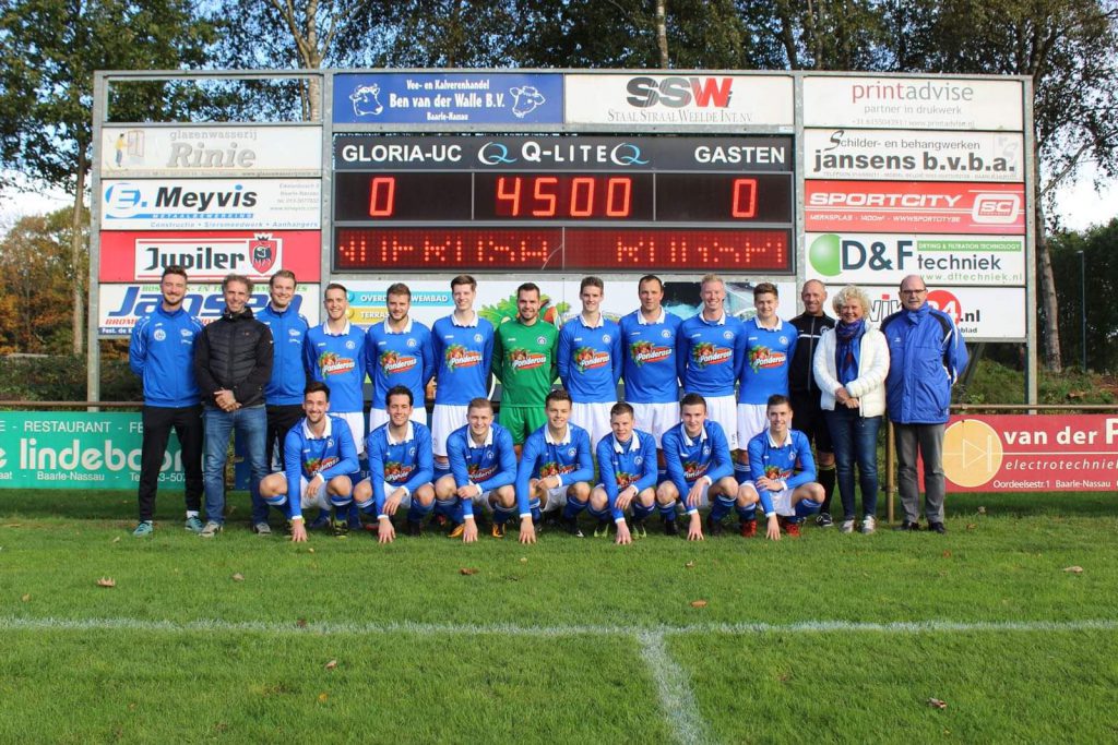 LED-scorebord Gloria UC Baarle-Nassau