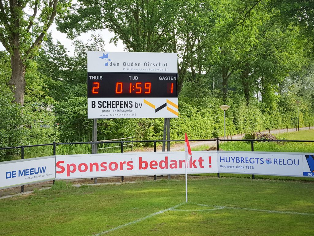 LED-scorebord voetbal Spoordonk