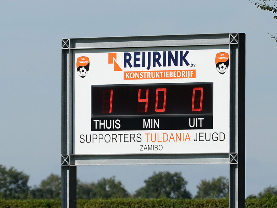 LED-scorebord voetbal Sportvereniging Tuldania Esbeek