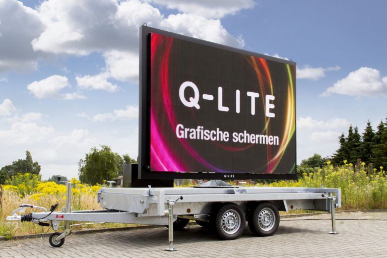 Met mobiel LED-scherm alle kanten | Q-lite