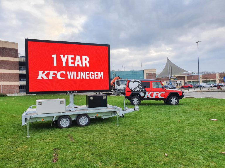 led-trailer-screen-benelux-food-group-kfc-wijnegem