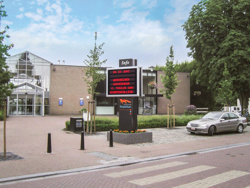 led scherm, reclame display, Gemeente Vosselaar