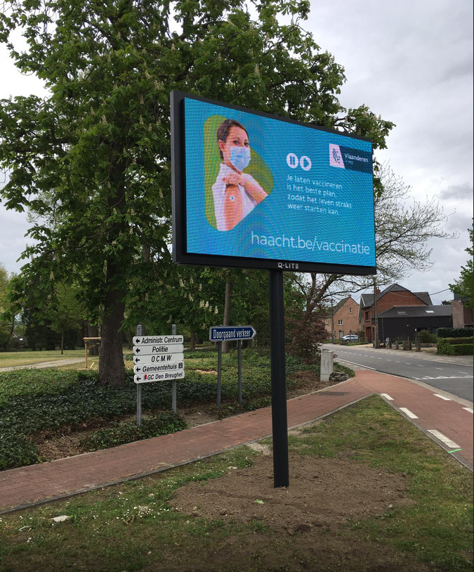 Full colour LED-display gemeente Haacht