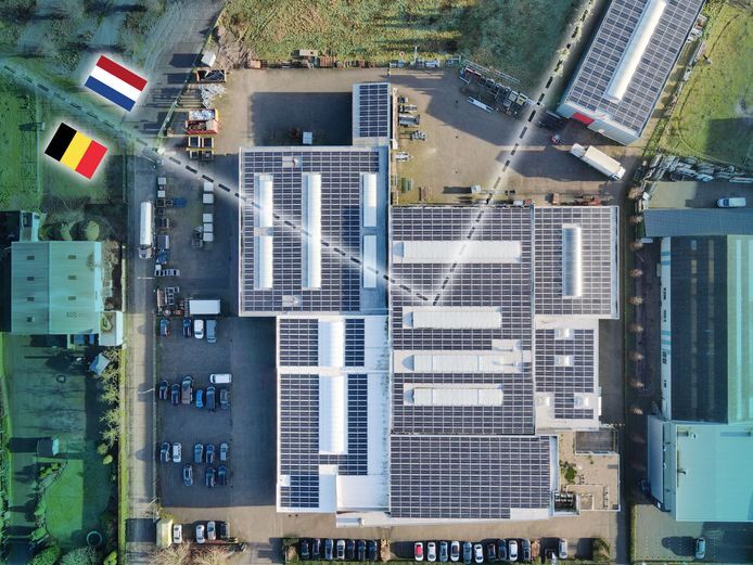 De landsgrens loopt door onze productiehal in Baarle