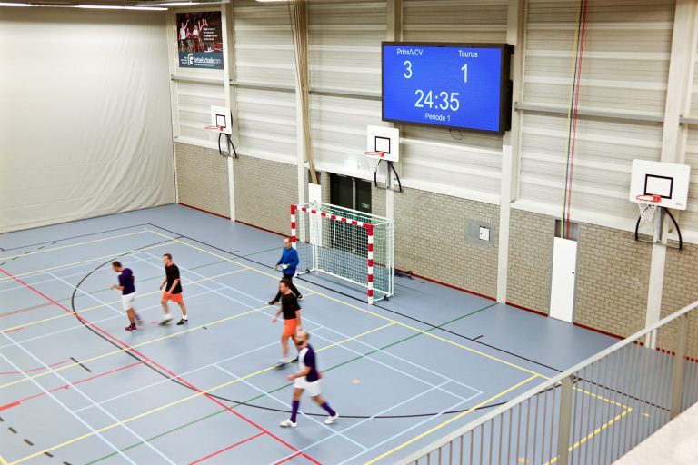 Q-lite mulitfuntioneel scorebord Sportcentrum Papendrecht 1