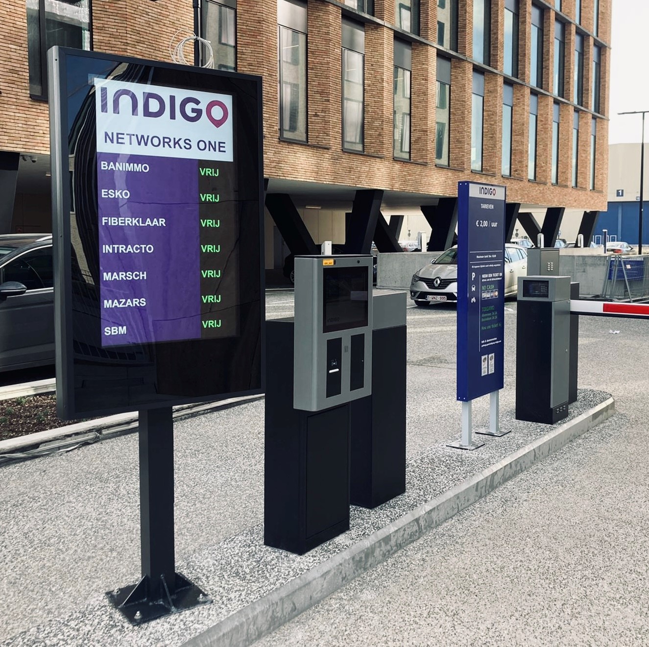 LCD-scherm Indigo parking Gent