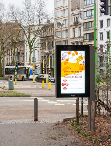 Outdoor LCD-display Harmoniepark Antwerpen