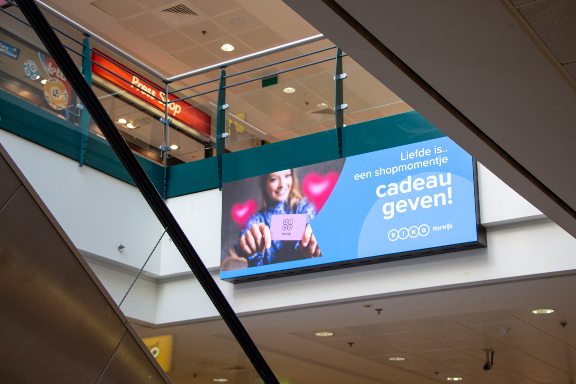 LED-scherm Shoppingcenter RING Kortrijk