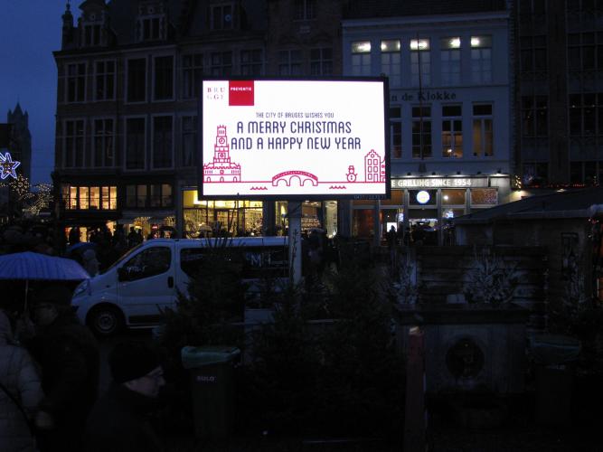 Stad Brugge Mobiel LED-scherm stadscommunicatie