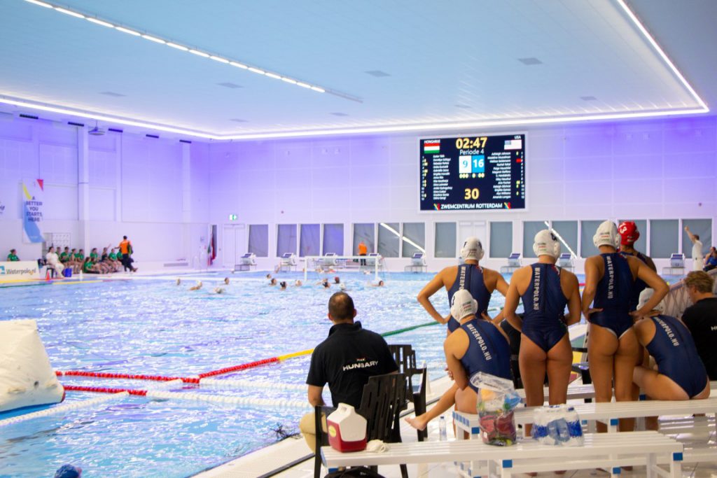 Q-lite multifunctioneel scorebordsysteem Zwemcentrum Rotterdam