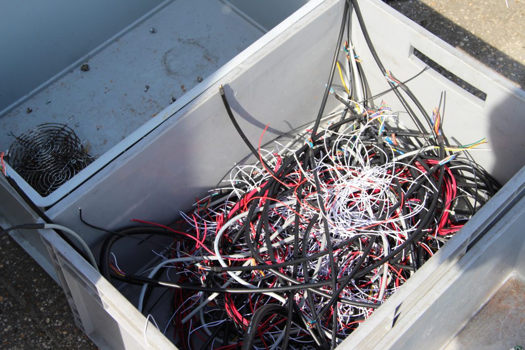 Kabels sorteren voor recyclage