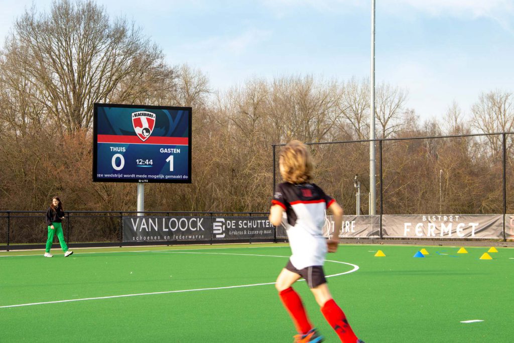 LED-scorebord grafisch Blackbirds Zandhoven sport voetbal