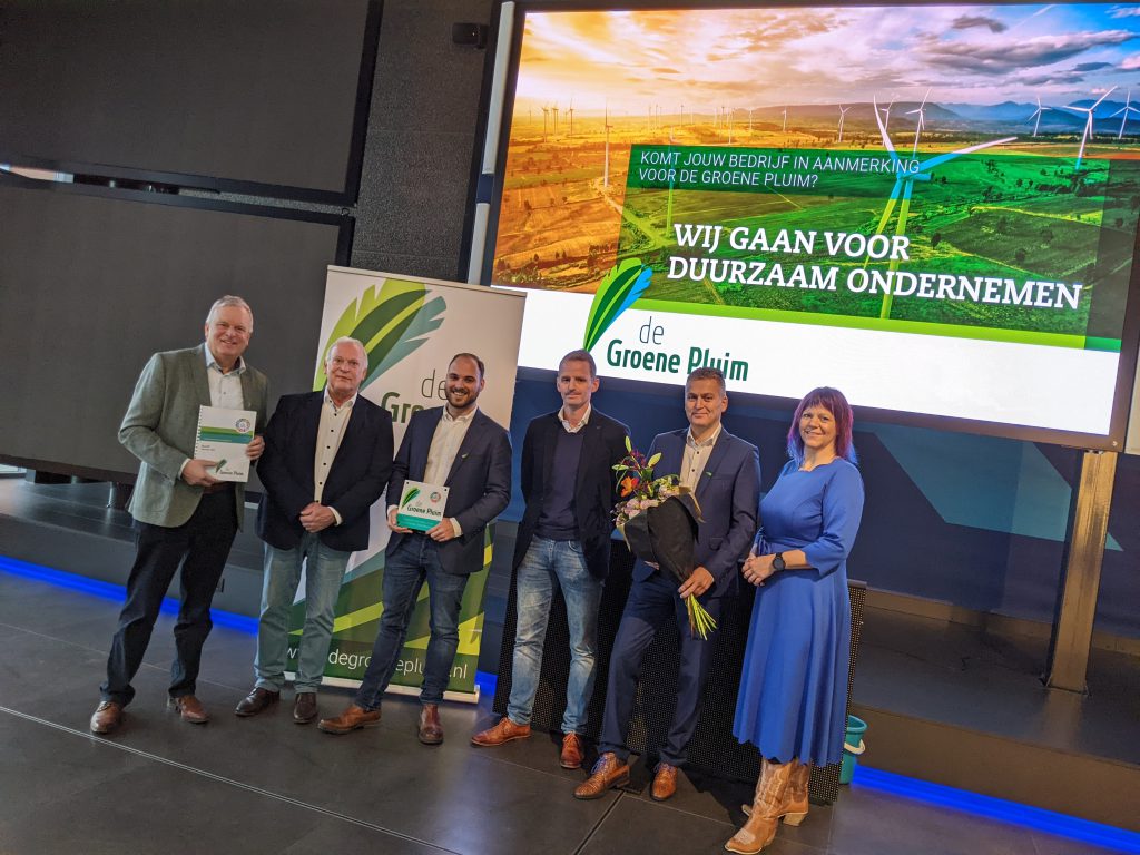 Uitreiking voor de award van de Groene Pluim