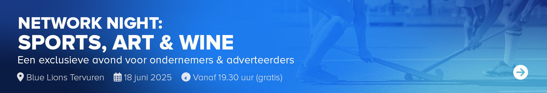 Uitnodigingsbanner Network Night SPORTCONNECT