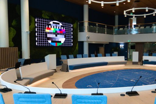 Indoor led-scherm raadzaal Veenendaal