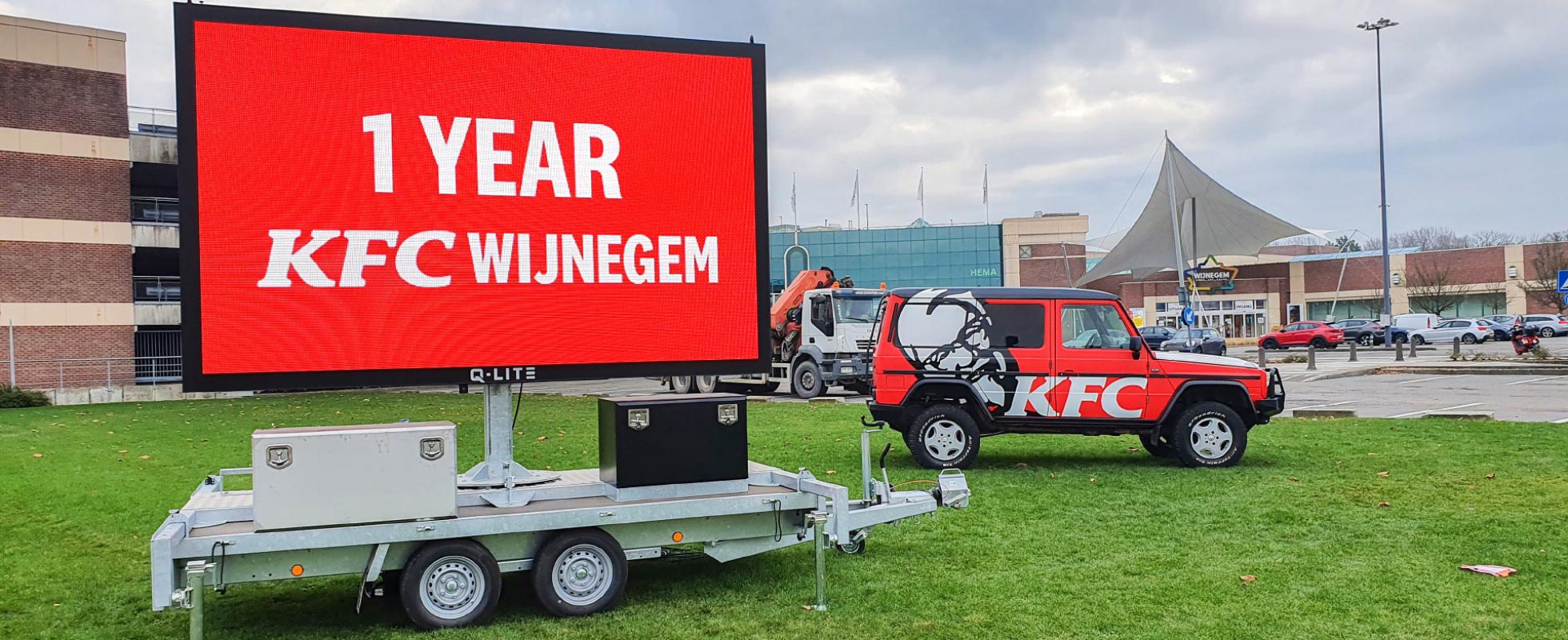 led-trailer-screen-benelux-food-group-kfc-wijnegem